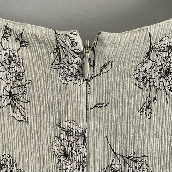 CLUB MONACO Pitched Sleeve Floral Mini Dress Size 12 - Picture 11 of 14